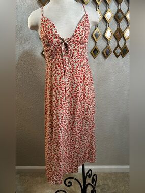 NWT REVEROF Women’s Floral Halter Midi Dress